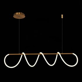 SL6102.303.45 Светильник подвесной ST-Luce Латунь/Белый LED 1*45W 4000K.