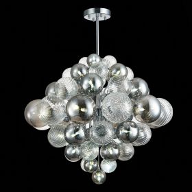 SL1124.103.29 Люстра подвесная ST-Luce Хром/Дымчатый, Прозрачный G9 29*5W 4000K