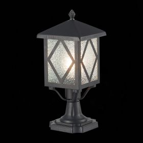 SL084.405.01 Светильник уличный наземный ST-Luce Черный/Черный, Прозрачный E27 1*60W.