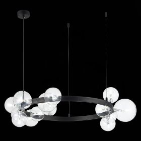 SL1165.402.15 Светильник подвесной ST-Luce Черный/Прозрачный G4 15*5W.