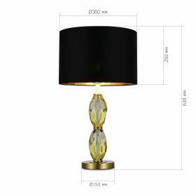 SL1759.304.01 Прикроватная лампа ST-Luce Латунь/Черный E27 1*40W.