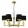 SL1759.303.06 Люстра подвесная ST-Luce Латунь/Черный E14 6*40W.