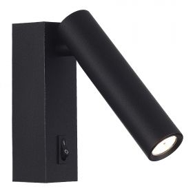 ST161.411.05 Светильник настенный ST-Luce Черный/Черный LED 1*5W 3000K.