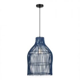 SL1513.403.01 Светильник подвесной ST-Luce Черный/Синий E27 1*40W.