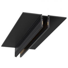 ST066.419.00 Шинопровод встраиваемый SUPER5 под ГКЛ 9 мм ST-Luce Черный Длина 1 000мм.