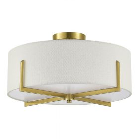 SLE3010-302-04 Светильник потолочный Латунь/Белый E27 4*60W.