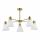 SLE1561-302-05 Светильник потолочный Латунь/Белый E27 5*60W.