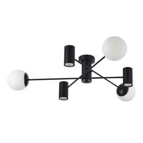 SLE1105-402-06 Светильник потолочный Черный/Белый GU10+E27 3+3*5+60W.