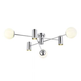 SLE1105-102-06 Светильник потолочный Хром/Белый GU10+E27 3+3*5+60W.