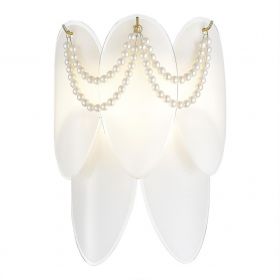 SLE1651-201-02 Светильник настенный Золотистый/Молочно-Белый E14 2*40W.