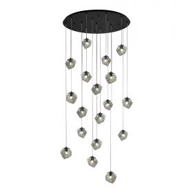 SL1175.403.18 Светильник подвесной ST-Luce Черный/Серо-зеленый E14 18*40W.