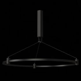 ST025.413.00 Шинопровод-кольцо FARM с подвесами и основанием под блок питания ST-Luce Черный.