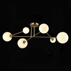 SLE2211-302-06 Светильник потолочный Латунь/Белый G9 LED 6*5W.