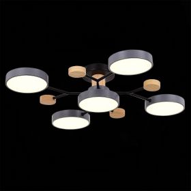 SLE6006-702-05 Светильник потолочный Серый/Серый LED 5*12W 3000K/4500K/6000K.