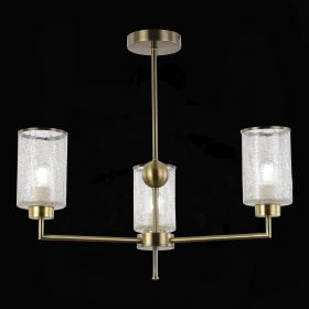 SLE1046-302-03 Светильник потолочный Бронза/Прозрачный E27 3*60W.