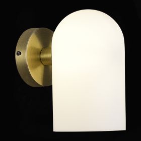 SLE1047-301-01 Светильник настенный Бронза/Молочно-белый E14 1*40W.