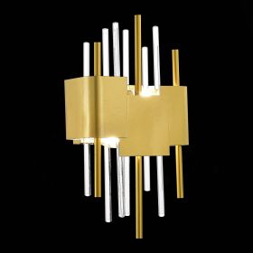 SL1633.201.02 Бра ST-Luce Матовое золото/Матовое золото,Прозрачный E14 2*40W.