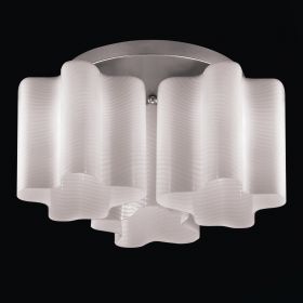 SL117.502.03 Люстра потолочная ST-Luce Серебристый/Белый с полосками E27 3*60W.