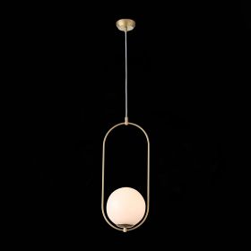 SL1118.203.01 Светильник подвесной ST-Luce Золотистый/Белый E27 1*40W.
