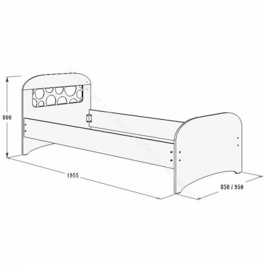 Кровать 800*1900 Омега 16 одинарная