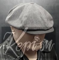 Кепка восьмиклинка kepi весенняя летняя серая