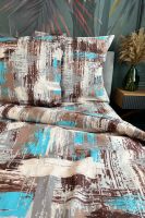 Бязь 2-х спальный с евро [бирюзовый] Гранж постельное белье