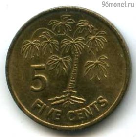 Сейшельские острова 5 центов 2000