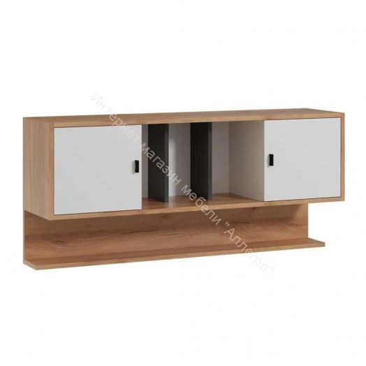 Полка навесная Омега 3 с дверками