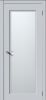 Межкомнатная Дверь Verda Квадро 6 Лайтгрей со Стеклом Сатинато 2000х800мм (Полотно 1шт) / Верда.