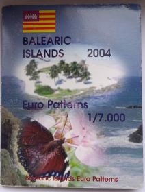 Набор монетовидных жетонов Балеарские острова 2004 (8 жетонов, евро-паттерны)