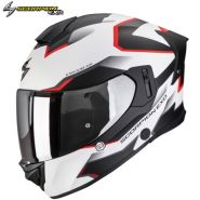 Шлем Scorpion EXO-530 Air Clip, бело-красный матовый