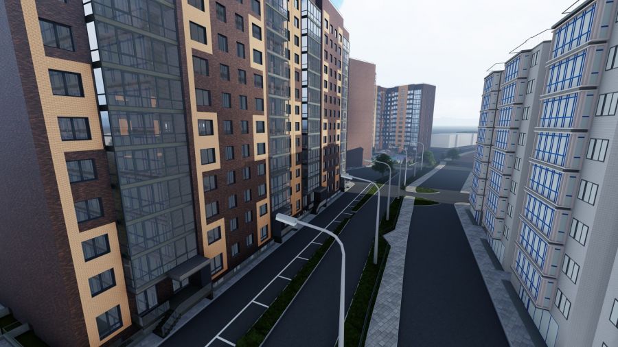 2-комнатная квартира 44,62кв.м. Генерала Тихонова 1