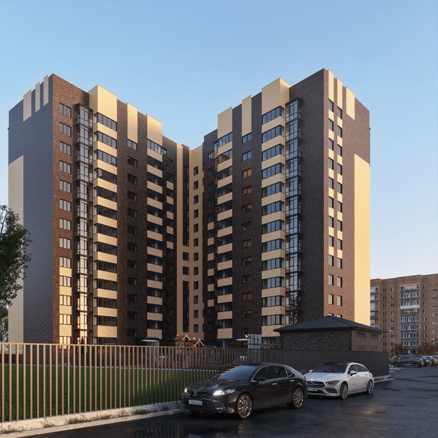 1-комнатная квартира 45,99кв.м. Чертыгашева 164