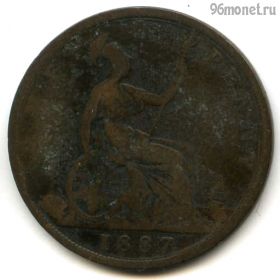 Великобритания 1 пенни 1887