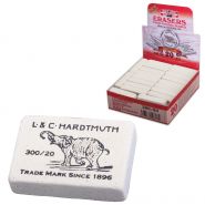 Ластик KOH-I-NOOR «Слон» 300/20, 45×32×12 мм, белый, прямоугольный, натуральный каучук