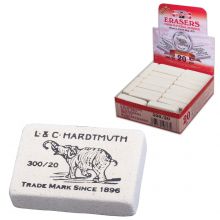 Ластик KOH-I-NOOR «Слон» 300/20, 45×32×12 мм, белый, прямоугольный, натуральный каучук