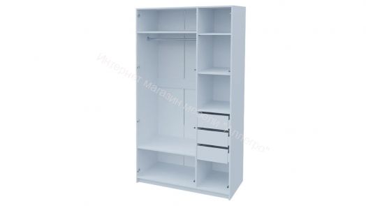 Шкаф 3-х дверный Ольга 6 со скрытыми ящиками