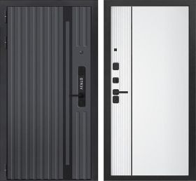 Металлическая Дверь Verda  Verto Графит-Белый, 2050*860  2050*960 мм / Верда
