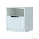 Тумба прикроватная Ольга 6 с ящиком Белый