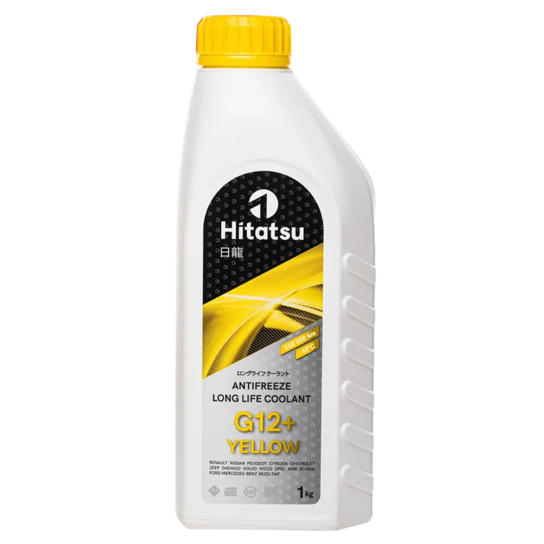 Hitatsu Antifreeze G12+ (-45C) Yellow Long life coolant, 1л