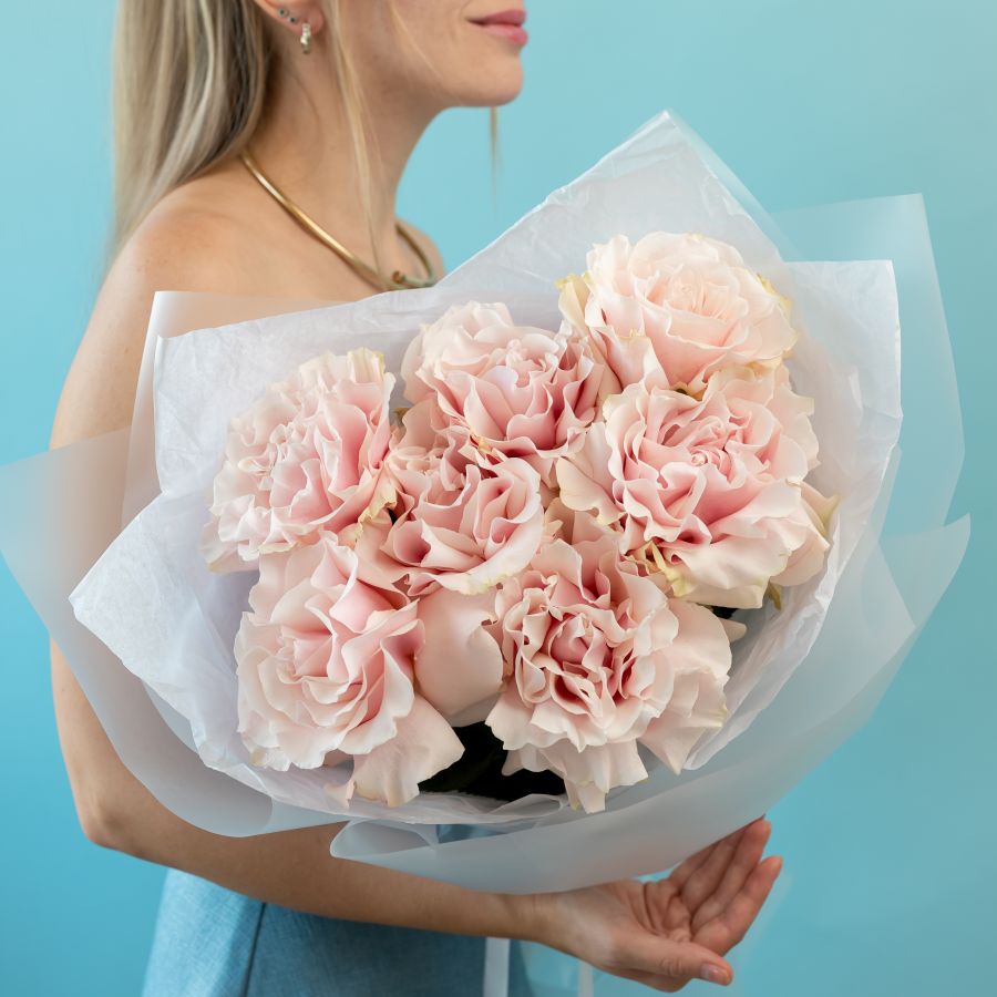 Французская роза 7шт (сорт Пинк Мондиаль)