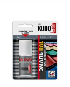 Эмаль Ремонтная Kudo Industry KU-7RAL6002 15мл RAL 6002 Зеленый Лист для Профнастила и Металлочерепицы / Кудо.