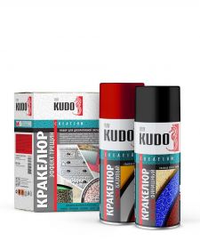 Кракелюр Kudo Creation KU-C106 520мл «Слоновая Кость» по Красному, Эффект Трещин / Кудо.