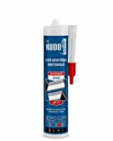 Клей-Шпатлёвка Kudo Home KBK 371 280мл Белый, Монтажный на Акриловой Основе / Кудо.