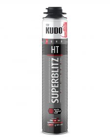 Клей-Пена Kudo Superblitz HT 1000мл Белая, Универсальная, Конструкционная / Кудо.