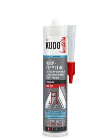 Клей-Герметик Kudo Proff KBK 552 280мл Чёрный, Антикоррозионный для Алюминиевых Конструкций / Кудо.