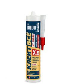Клей Kudo Ht Turbo "Клеит Всё" KX-6W 280мл Белый с Высокой Первоначальной Адгезией и Скоростью Отверждения / Кудо.