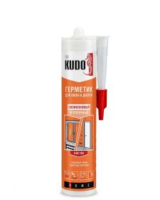 Герметик Силиконовый Kudo Home KSK-190 280мл Прозрачный для Окон и Дверей / Кудо.