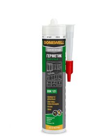 Герметик Силиконовый Kudo Donewell DSK 121 260мл Белый, Санитарный / Кудо.