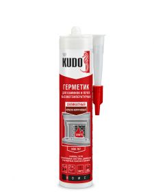 Герметик Kudo Home KSK 707 280мл Красно-Коричневый, Высокотемпературный для Печей и Каминов / Кудо.